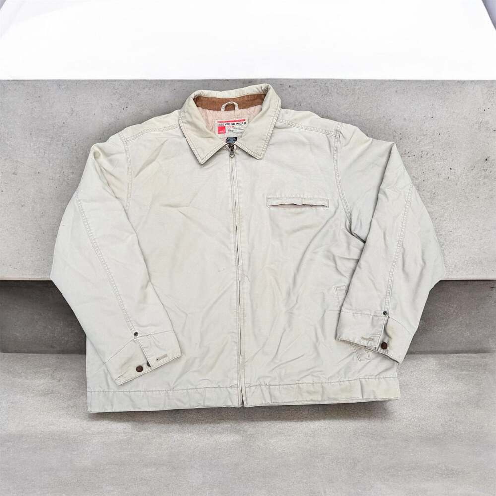 Mossimo 55 Work Wear Ltd. Ed. Quilted Lined Canvas Jacket Beige XL